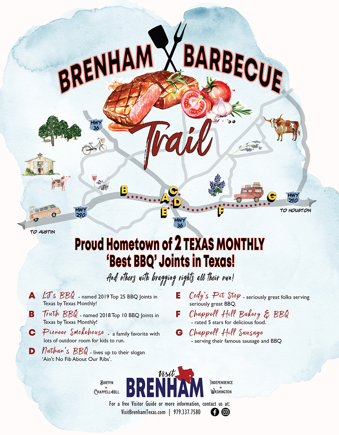 Brenham BBQ Trail Visit Brenham Texas