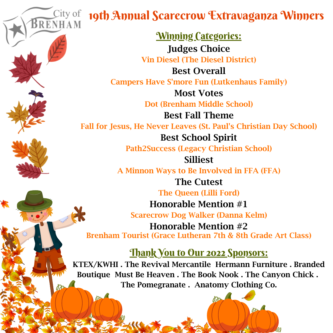 Scarecrow Event Winners